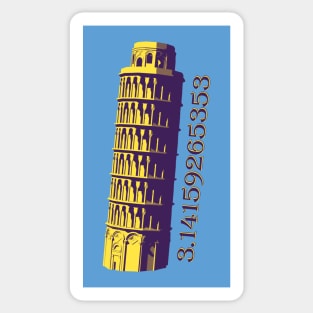 Pisa Pi or Pizza Pie Sticker